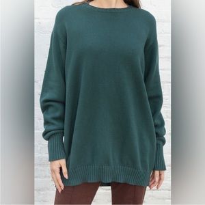 Brandy Melville Violet Sweater - dark green
